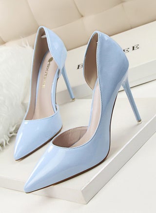Women's Solid Color Fashionable Stiletto Pumps 10.5cm Elegant Gorgeous Closed Pointed Toe Slip On Solid High Heels Sky Blue - pzsku/Z727EE19BF61B89AE0FFFZ/45/_/1706584430/6828ee8b-e74e-45ef-8ed4-7d2ecf141a10