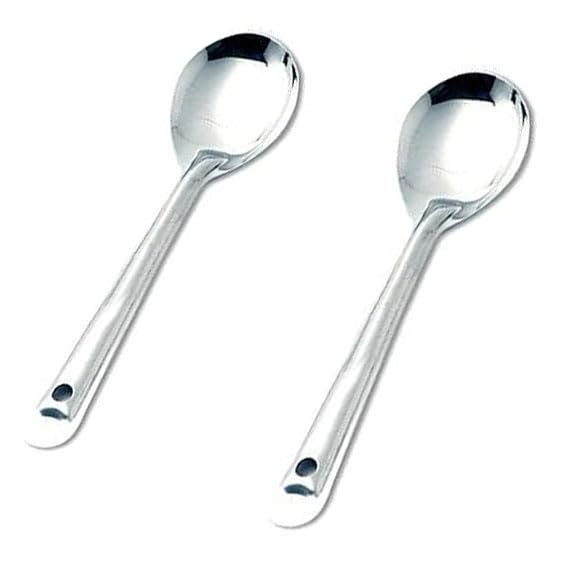 Faas Stainless Steel Cooking and Serving Spoon Set for Kitchen Tools (2 Serving Spoon)