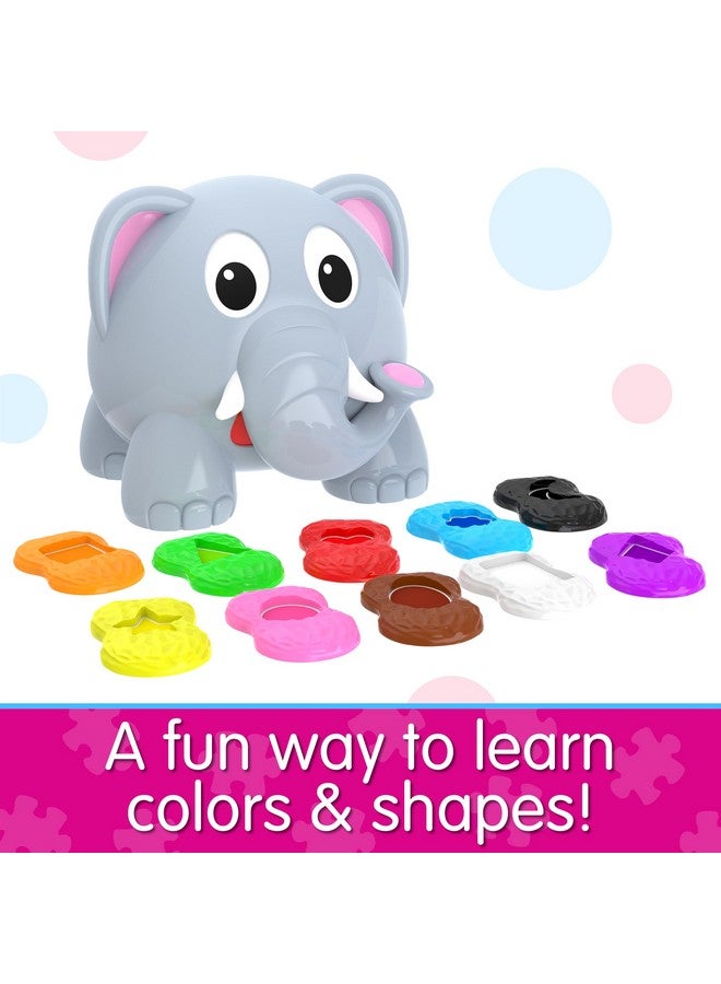 The Learning Journey Learn with Me - Shapes Elephant - Color & Shapes Teaching Toddler Toys & Gifts for Boys & Girls Ages 2 Years and Up - Preschool Learning Toy, Multi - Image 2