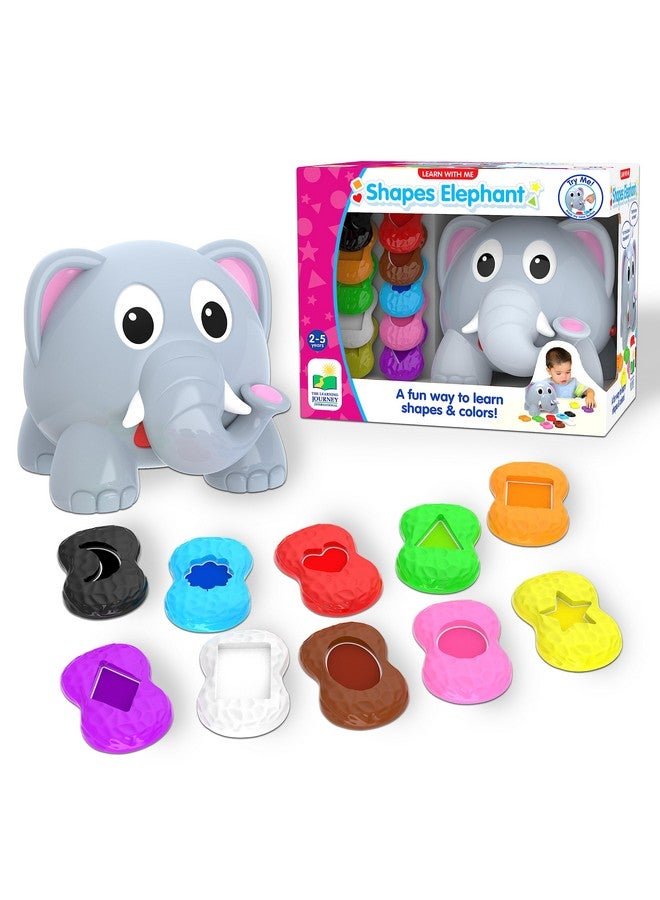 The Learning Journey Learn with Me - Shapes Elephant - Color & Shapes Teaching Toddler Toys & Gifts for Boys & Girls Ages 2 Years and Up - Preschool Learning Toy, Multi - Image 1
