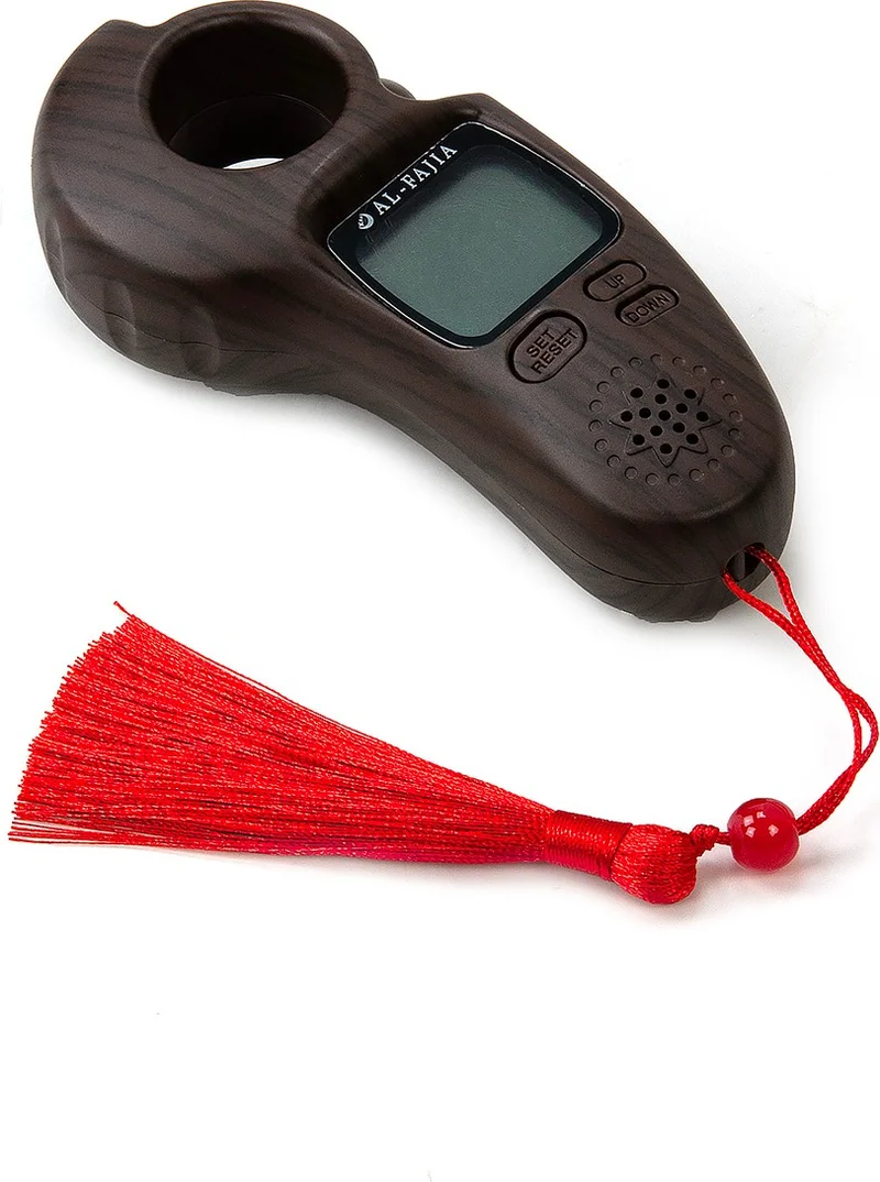 İhvan Online Ihvan Online Adhan Reading Light Sound Scrolling Al-Fajia Digital Counter Tasbih Zikirmatik Dark Brown