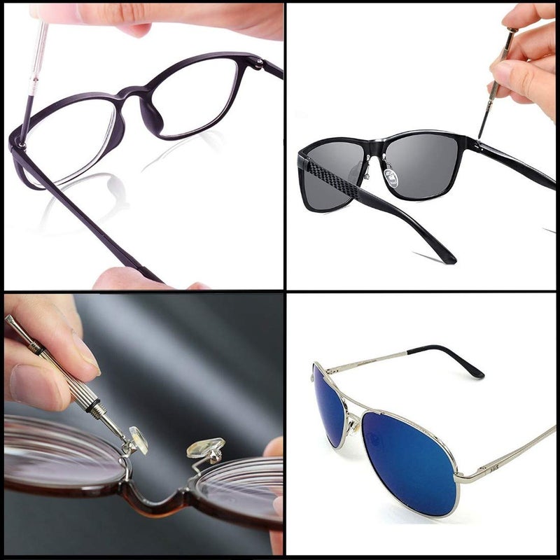 DIY Crafts DIY Crafts Pack Of 1 Set Kit, Design No # 1, Eye Care Eyeglass Repair Kit Eyeglass Repair Kit Sunglasses Repair Kit with Nose Pads Screw (Pack Of 1 Set Kit, Design No # 1)  - Image 5