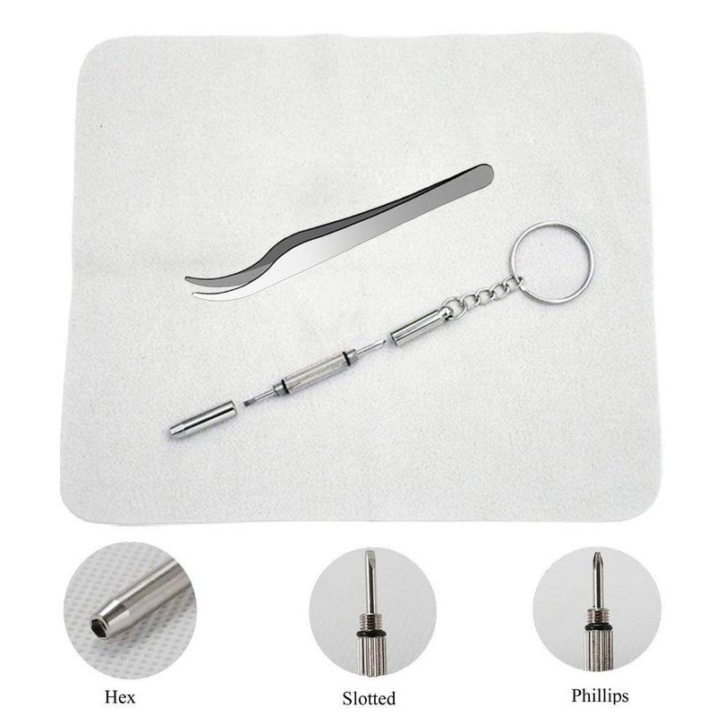 DIY Crafts DIY Crafts Pack Of 1 Set Kit, Design No # 1, Eye Care Eyeglass Repair Kit Eyeglass Repair Kit Sunglasses Repair Kit with Nose Pads Screw (Pack Of 1 Set Kit, Design No # 1)  - Image 4