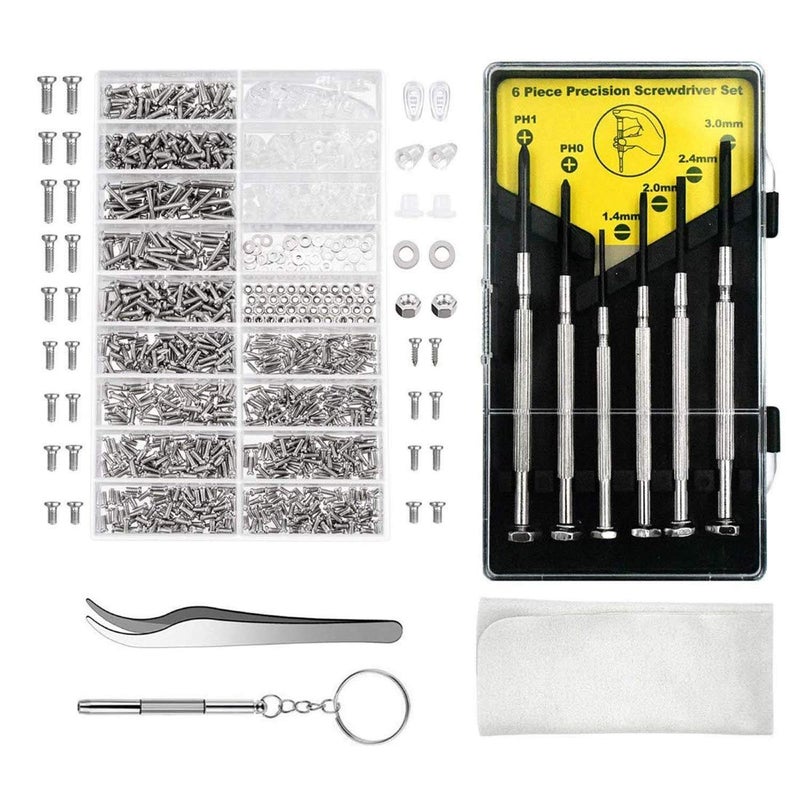 DIY Crafts DIY Crafts Pack Of 1 Set Kit, Design No # 1, Eye Care Eyeglass Repair Kit Eyeglass Repair Kit Sunglasses Repair Kit with Nose Pads Screw (Pack Of 1 Set Kit, Design No # 1)  - Image 1