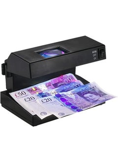 Captaintech Desktop Counterfeit Bill Detector Cash Currency Banknotes Notes Checker Machine Support Ultraviolet UV and Watermark Detection with Magnifier Forged Money Tester  - Image 1