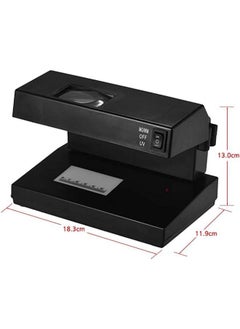 Captaintech Desktop Counterfeit Bill Detector Cash Currency Banknotes Notes Checker Machine Support Ultraviolet UV and Watermark Detection with Magnifier Forged Money Tester  - Image 2