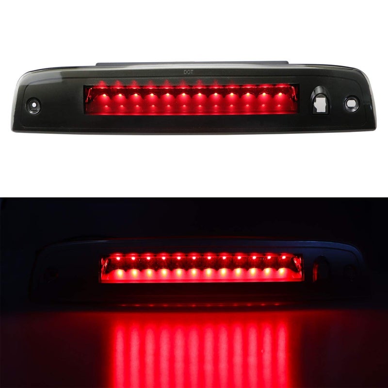 Bomusou LED 3rd Brake Light Assembly High Mount Stop Light Fit for Ford Expedition/Lincoln Navigator (2003-2016) for 923259 7L1Z13A613A (Black Housing Smoke Lens) - Image 1
