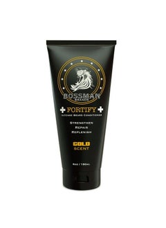 bossman Fortify Intense Beard Conditioner Shower Beard Wash Moisturizer And Beard Softener For Men Beard Growth Products Made In Usa (Gold Scent) 6 Oz  - Image 2