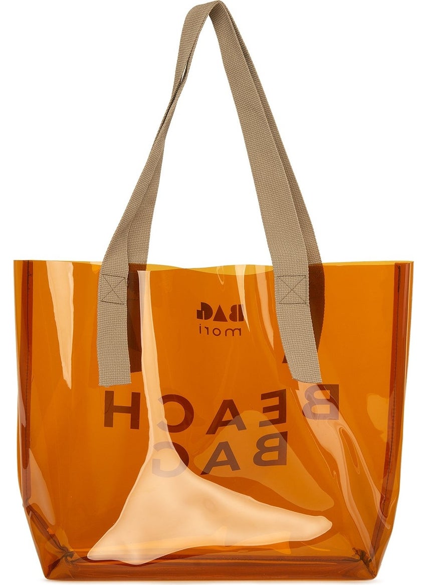 Bagmori Mink Beach Bag Printed Transparent Beach Bag  - Image 3