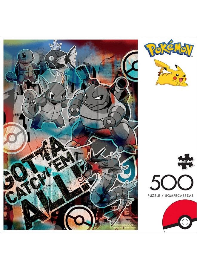 Buffalo Games Pokemon Squirtle Evolution Graffiti 500 Piece Jigsaw Puzzle - Image 3