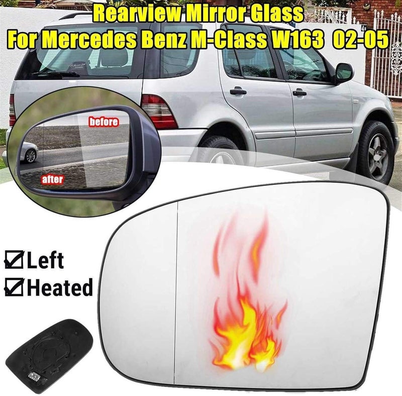 Wivplex Heated Rearview Mirror Glass for Mercedes M-Class W163 - Image 3