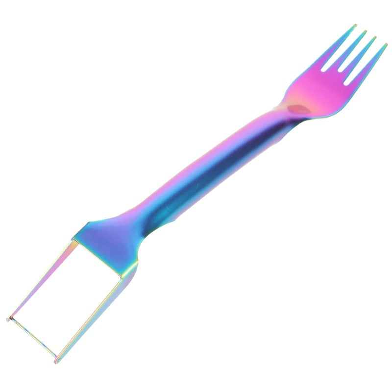 Multicolor Watermelon Slicer Fork Stainless Steel Cutting Tool for Home Camping - Image 2