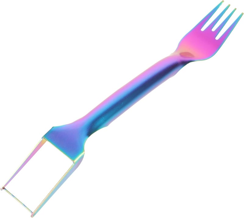 Multicolor Watermelon Slicer Fork Stainless Steel Cutting Tool for Home Camping - Image 1
