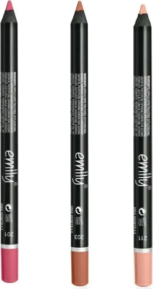 EMILY 3-pack Lip Pencil No: 201-203-211
