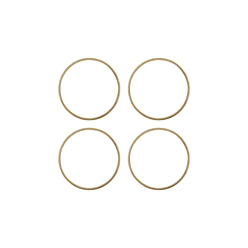 Embroiderymaterial Display Wooden Hoops for Dream Catchers, Floral Macramé, Wedding Décor & Wall Hanging Craft. 6", 8", 10" & 12" (1 Pieces Each Size) Total-4 Pieces Set -Complete Set Combo - Image 1