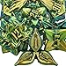 ARUOHHA DND Metal Dice Set Yellow Green Leaf Design Polyhedral Dice with Box 7PCS D and D Dice RPG Role Playing Games D20 D12 D10 D8 D6 - Image 2