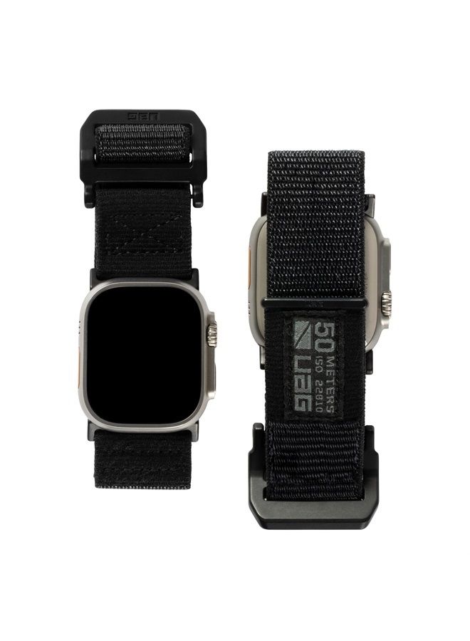 Urban Armor Gear UAG Compatible with Apple Watch Band 49/45/44/42mm for iWatch Series Ultra/SE 2/8/1-7/SE Active Graphite/Black (New Edition) Sport High Strength Adjustable Replacement Strap  - Image 1