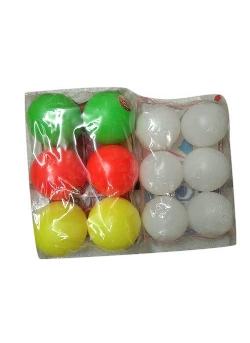 Generic Plastic Cricket Ball 3 inch Diameter Yellow Balls Set of 12 V Brands 