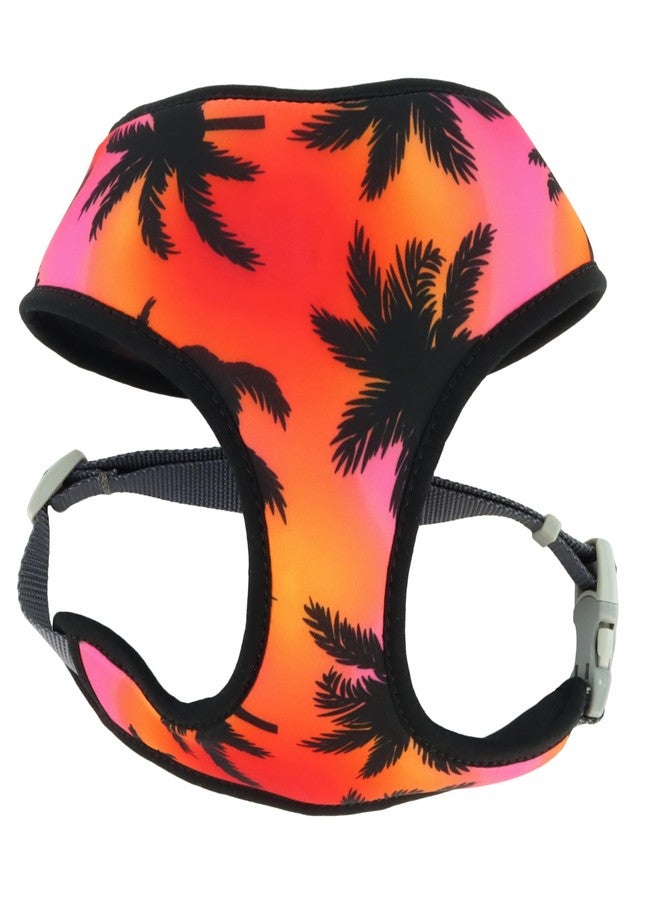 Coastal Pet Sublime Reversible Dog Harness - Adjustable Fit with Easy Overhead Application - Exceptional Durability - Sunset Palms with Black Grid, XX- Small - 5/8" x 14" - 16" - Image 1