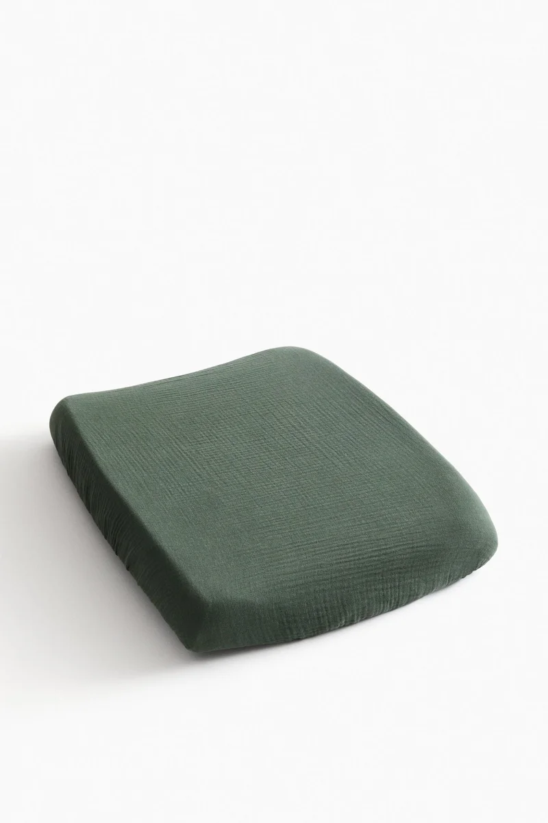 اتش اند ام غطاء وسادة التغيير من الموسلين