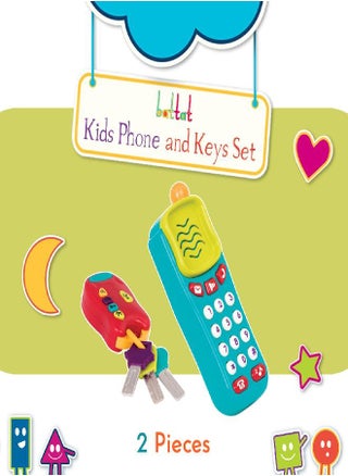 Battat Combo Set - Light & Sound Phone + Keys - Toddlers Ages 10-18 Months + (2 Piece) - pzsku/Z727FC2EEE0A4D4F8EEA5Z/45/_/1686917232/7df21d4d-9a86-4556-bff1-2224cb1fec4f
