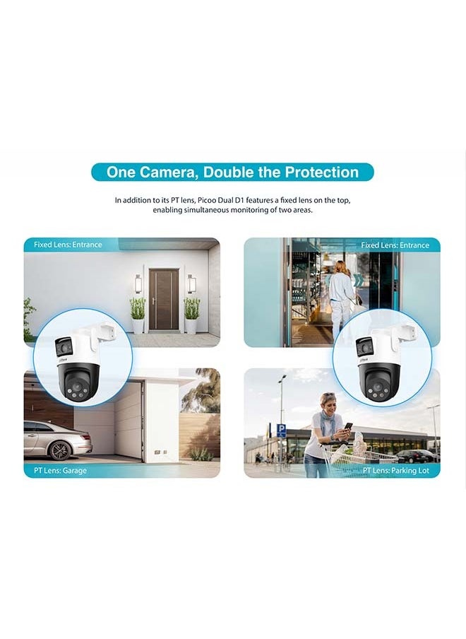 Dahua 5+5MP Camera – Full-Color Night Vision, Smart Dual Light, Active Deterrence with Siren & Strobe, AI Motion Detection, Waterproof, Outdoor/Indoor CCTV DH-EPD5-5F-PV  - Image 4
