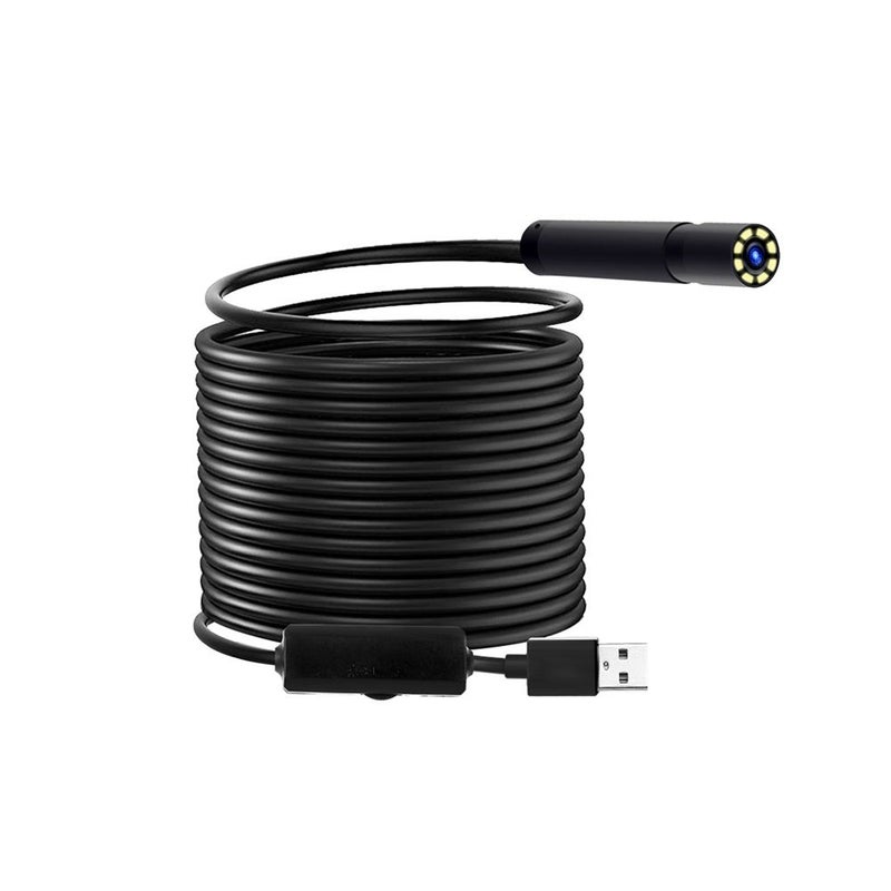 Industrial Endoscope Borescope Inspection Camera Built-in 8pcs LEDs 8mm Lens IP67 Waterproof USB Endoscope(2m Hard Wire) - Image 4