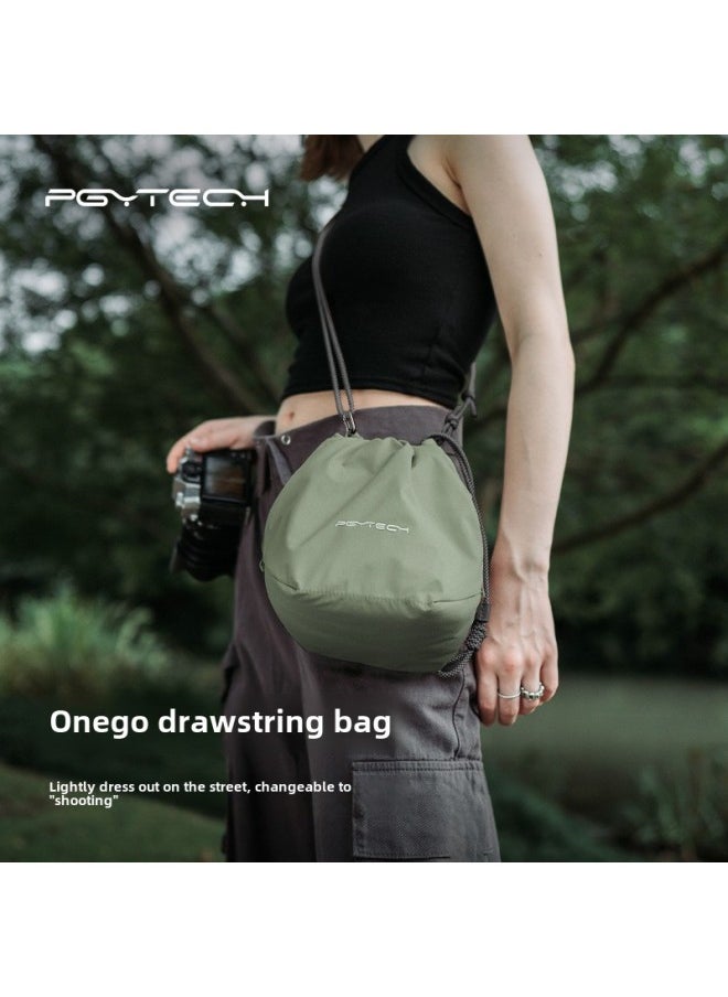 Generic PGYTECH OneGo Shoulder Bag Drawstring Bag Waist Bag Photography Bag Digital Accessories Micro Single Portable Commuter-Color:Drawstring Bag (cherry Blossom Powder)  - Image 2