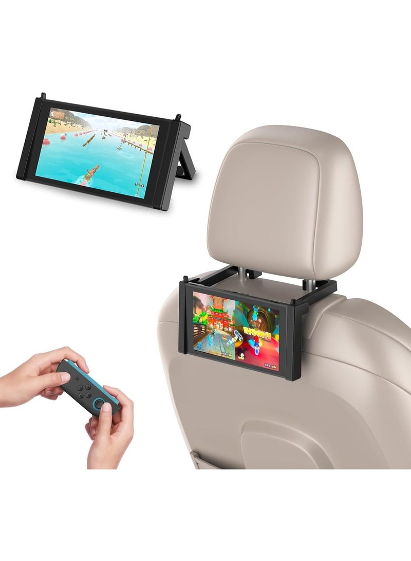 Car Holder for Nintendo Switch 2 (2025), Car Headrest Mount Secure, Tablet Holder Rear Seat Kids, Portable, Foldable, Fixed Firmly, Adjustable, for Rear Seat Kids to Play (Only for Nintendo Switch 2) - Image 1