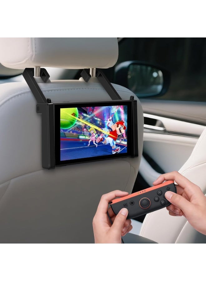 Car Holder for Nintendo Switch 2 (2025), Car Headrest Mount Secure, Tablet Holder Rear Seat Kids, Portable, Foldable, Fixed Firmly, Adjustable, for Rear Seat Kids to Play (Only for Nintendo Switch 2) - Image 3