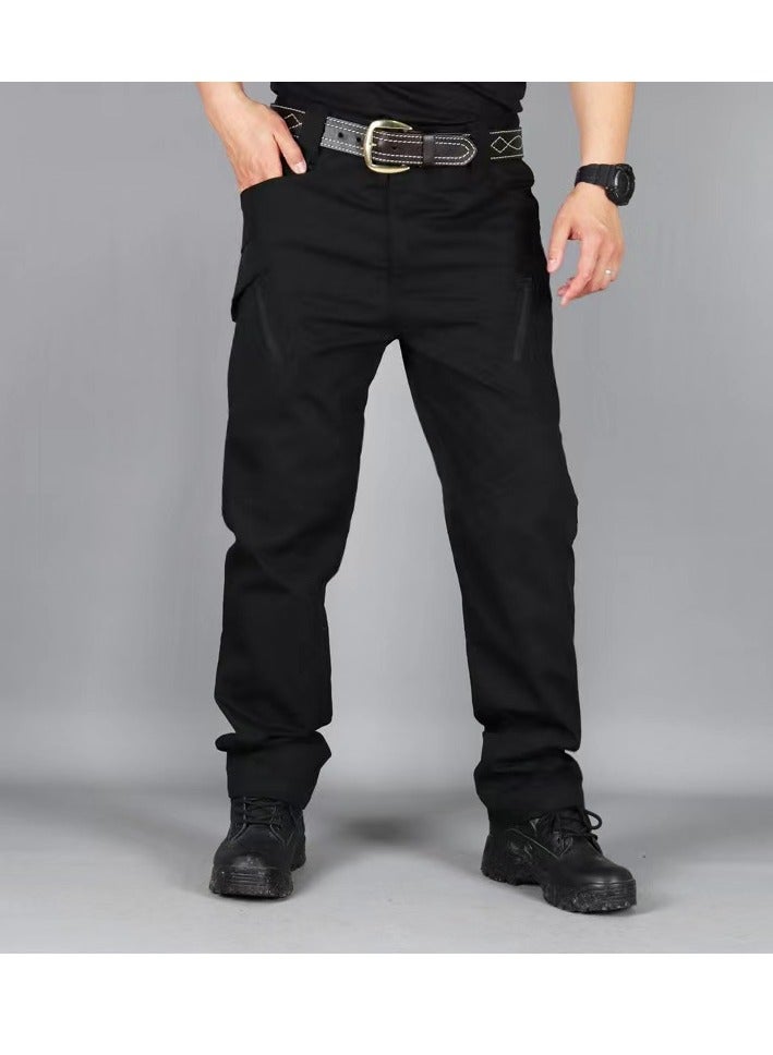 Loquat Men Autumn Special Forces Camouflage Pants Overalls Multi-bag Pants wear - Resistant Army Fan Pants 