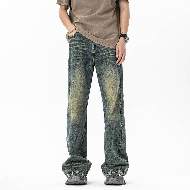 Unisex Classic Denim Jeans Loose Fit Daily Outdoor Wear - Image 2