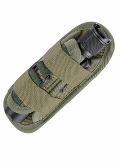 Flashlight Holster, Belt Pouch Stretchable 360° Rotatable Bag, Hand Free Clip for Outdoor Mountain Climbing Camping (Green)