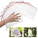Kikhope Kikhope 50 Pcs Fruit Protection Bags, 10"x6" Fruit Netting Bags, Garden Netting Bags with Drawstring, Fruit Tree Bags,  - Image 2