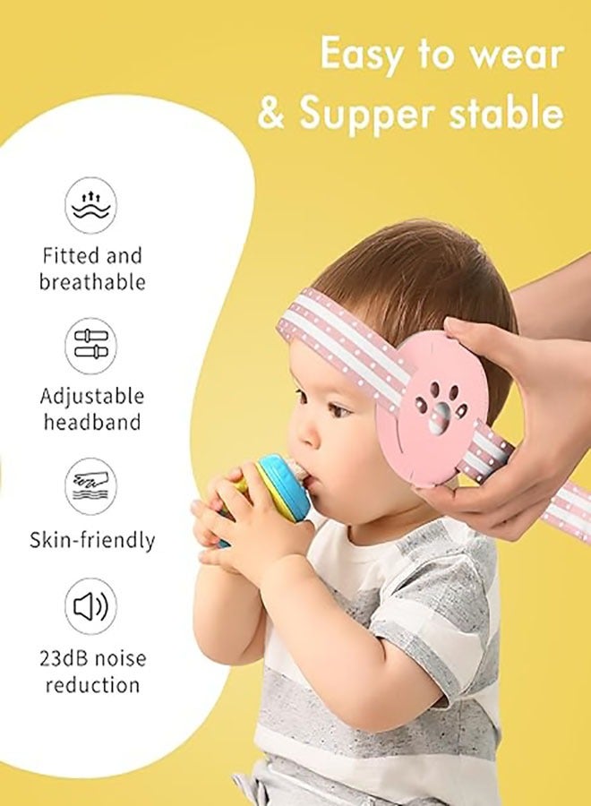 Baby Earmuffs,Baby Ear Protection, Earmuffs for Babies and Toddlers up to 36 Months, Noise Reduction Earmuffs - Comfortable Baby Headphones Against Hearing Damage & Improves Sleep - Image 4