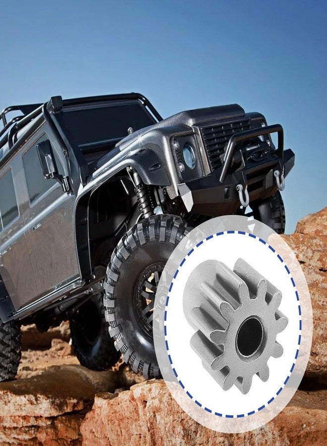 OTOTEC 2pcs 11T 0.8/32 Pitch Pinion Gear with Screw Compatible with Traxxa-s TRX4 TRX-4 TRX-6 Compatible with Slash 4x4 Compatible with Stampede 4x4 - Image 3