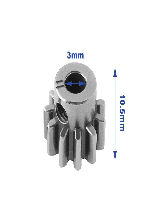 OTOTEC 2pcs 11T 0.8/32 Pitch Pinion Gear with Screw Compatible with Traxxa-s TRX4 TRX-4 TRX-6 Compatible with Slash 4x4 Compatible with Stampede 4x4 - Image 5
