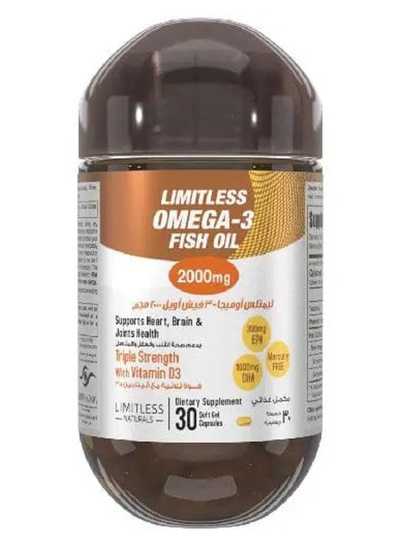 Limitless Omega 3 Fish Oil Caps 30S