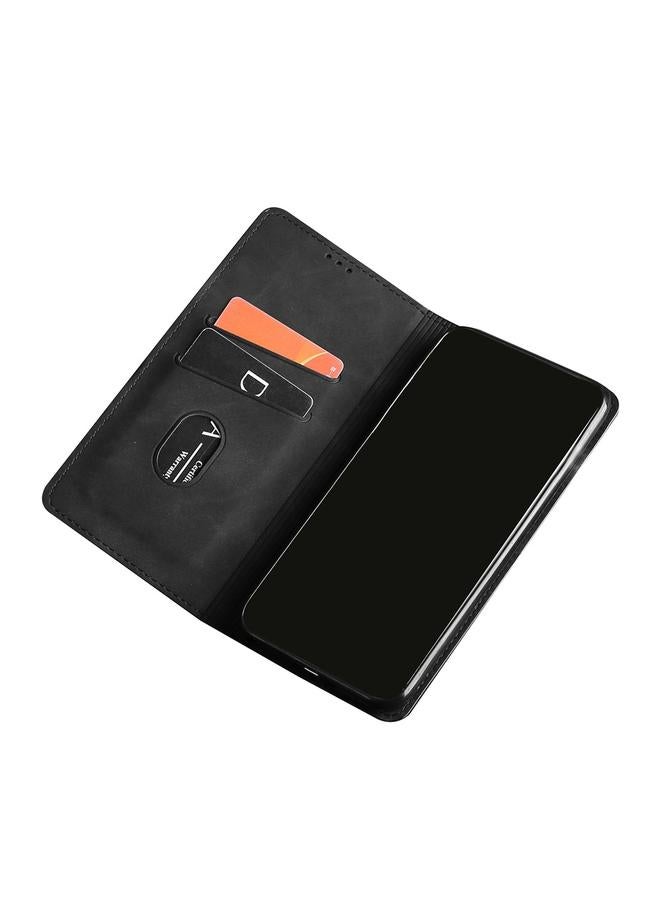 اس-توب جراب هاتف OnePlus 9RT 5G مصنوع من الجلد المغناطيسي مع حامل وفتحات للبطاقات - Image 4