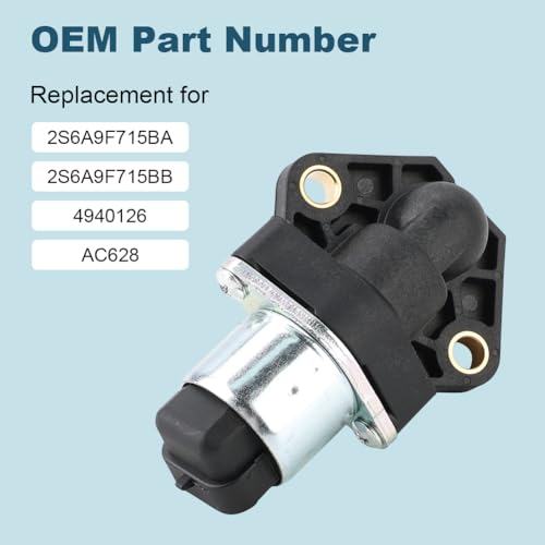zayody Fuel Injection Idle Air Control Valve Compatible with Ford Fiesta 2010 Ka 20012008 L4 16L IAC Idle Air Control Valve Replacement for 2S6A9F715BA 2S6A9F715BB 4940126 AC628 - Image 3