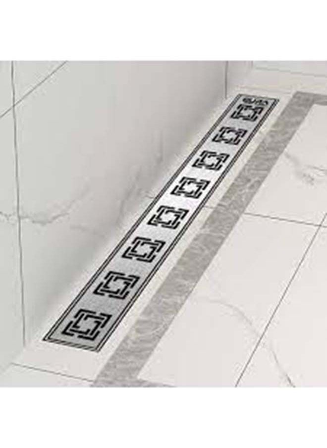 Pura Shower Drain Grate Squaro 55 Cm -Silver 