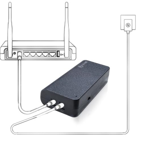 7-Seven 7SEVEN® 12V Mini UPS for Router, Inverter with 3A Output, 4-5 Hours Backup, Supports Any Brand Modem with 12V Input, Ideal Router UPS for Home, Office, Shop, Essential WiFi UPS Solution - Image 1