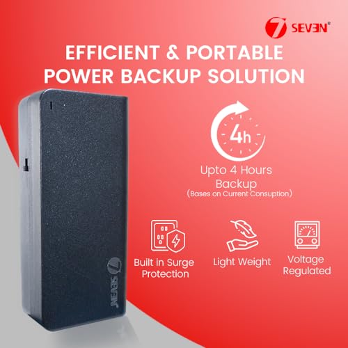 7-Seven 7SEVEN® 12V Mini UPS for Router, Inverter with 3A Output, 4-5 Hours Backup, Supports Any Brand Modem with 12V Input, Ideal Router UPS for Home, Office, Shop, Essential WiFi UPS Solution - Image 5