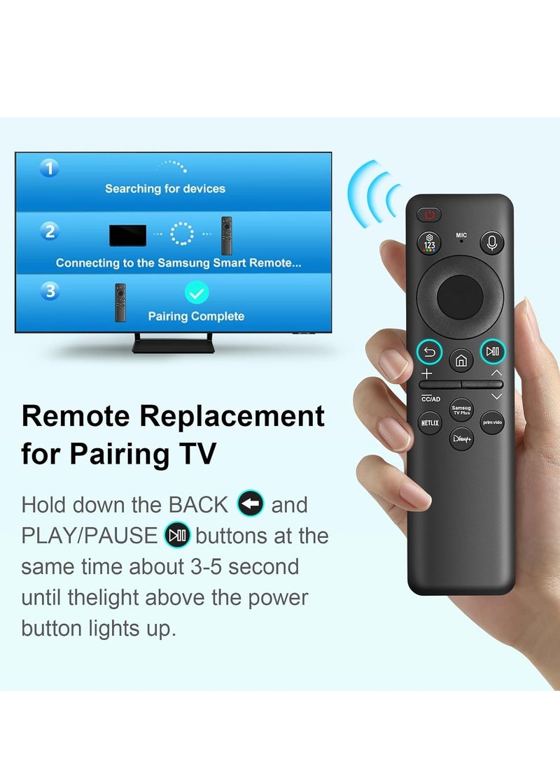 ELTRAZONE BN59-01432A Solar Voice Remote Control for Samsung Smart TVs – Rechargeable Bluetooth Remote with Solar Panel – Compatible with 2023 Neo QLED UHD 4K/8K HDR TVs – VG-TM2360E Replacement – Eco-Friendly, Smart Features – Black  - Image 5