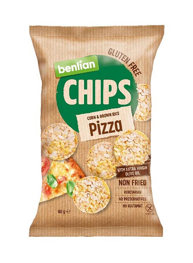 BENLIAN Gluten Free Chips Corn & Brown Rice, Pizza 60g
