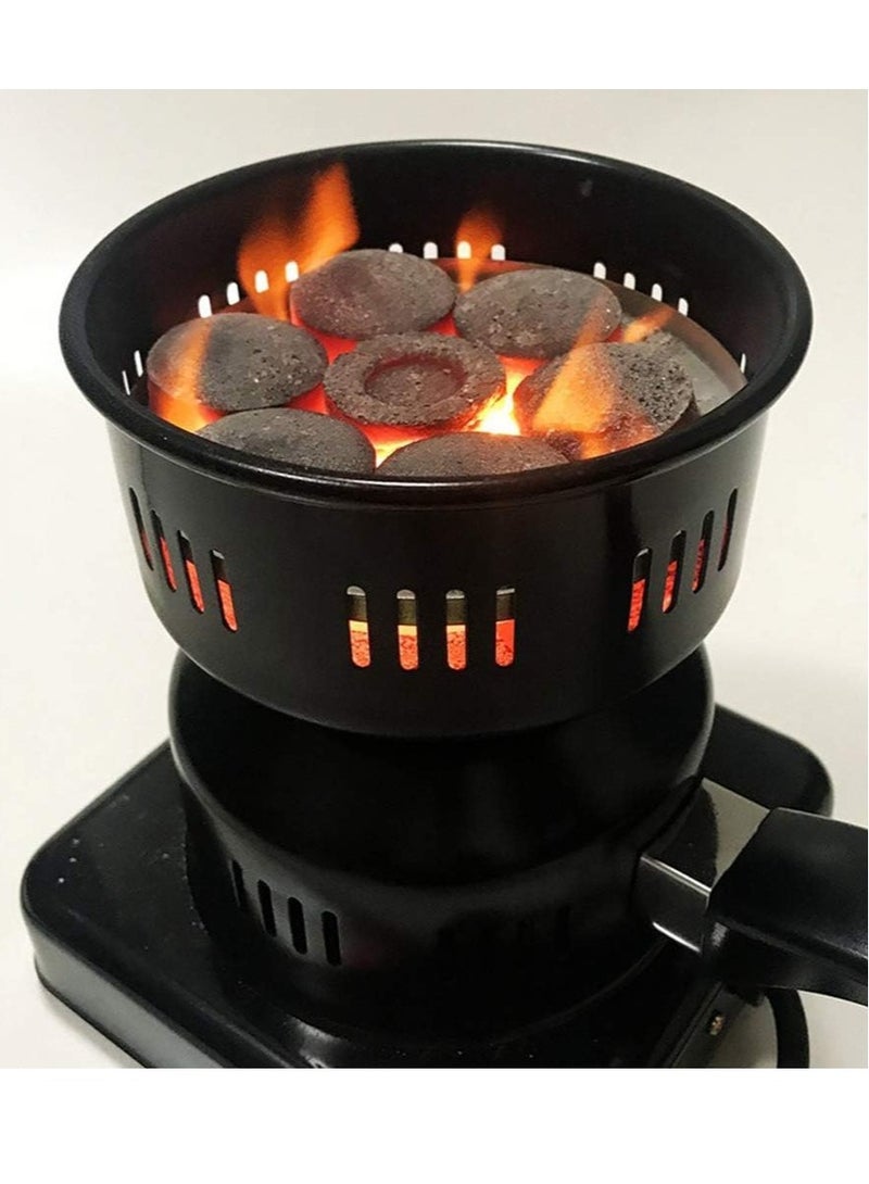 JAJEEK موقد الفحم الكهربائي متعدد الاستخدامات 2024 – سخان الفحم للشيشة مع تحكم ذكي في الحرارة وحماية من السخونة الزائدة (220 فولت) - Image 3