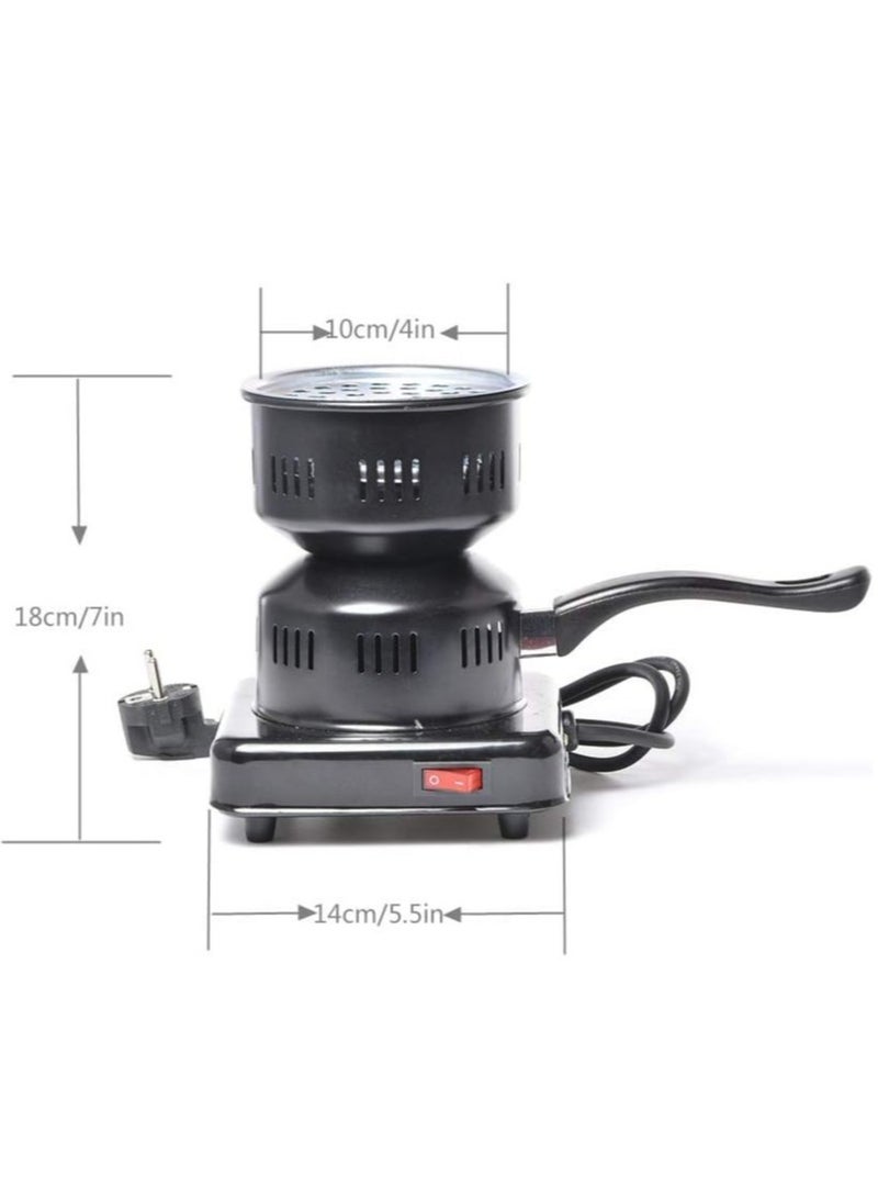 JAJEEK موقد الفحم الكهربائي متعدد الاستخدامات 2024 – سخان الفحم للشيشة مع تحكم ذكي في الحرارة وحماية من السخونة الزائدة (220 فولت) - Image 5
