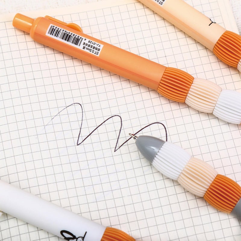 MOZXIRZ 4 Pcs Cute Gel Pens Retractable Pens Cartoon Dog Pen 0.5mm Black Ink Smooth Writing Pen for Women Office School Supplies (Dog) - Image 5