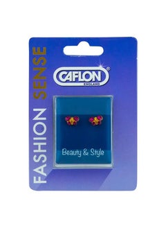 Caflon Gold Plated Butterfly Fuchsia Earring  - Image 1