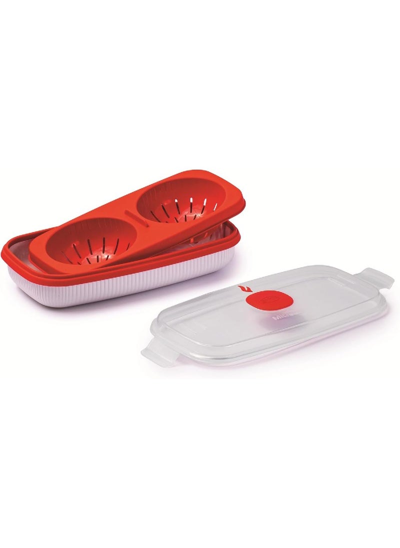 Snips - Snips Microwave Egg Poacher & Omelette Maker 0.75 Liter, 0% BPA – Use & Reuse product, Made in Italy, 000848 - Image 1